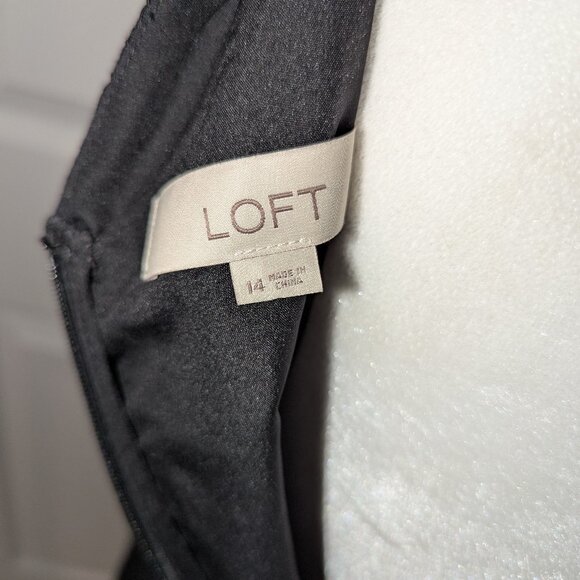 Loft Black Lace V-Neck Dress - Picture 7 of 7